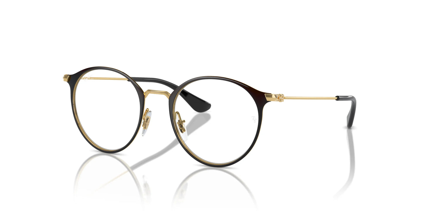 Ray-Ban RY1053 Eyeglasses Black On Gold / Clear