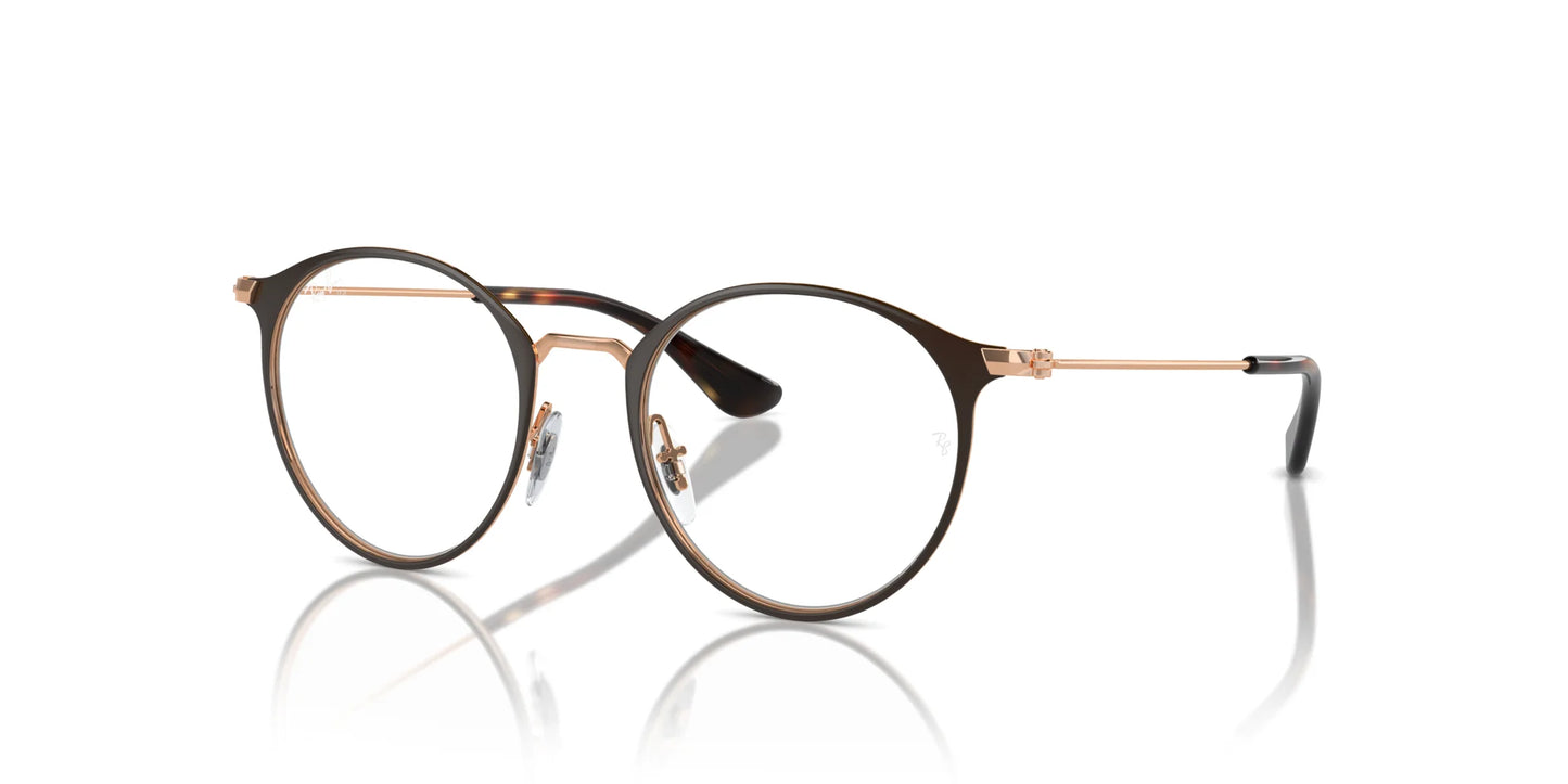 Ray-Ban RY1053 Eyeglasses Brown On Rose Gold / Clear