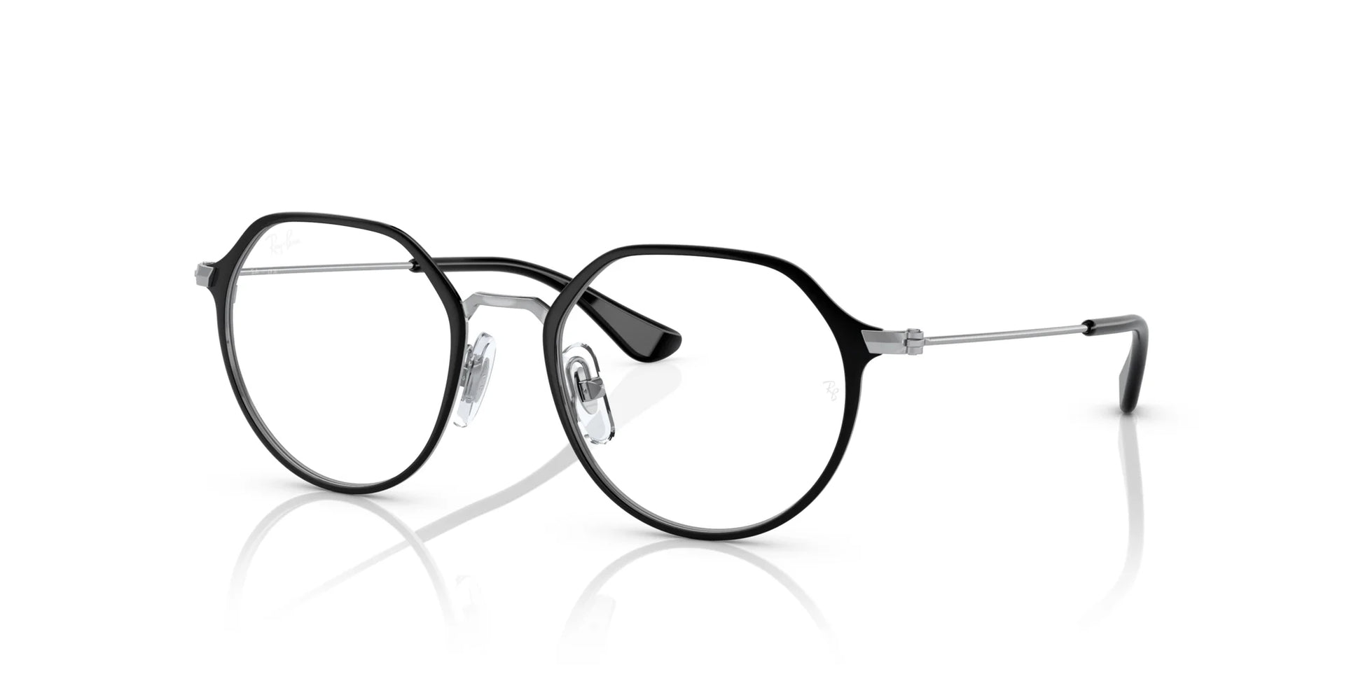 Ray-Ban RY1058 Eyeglasses Black On Silver / Clear