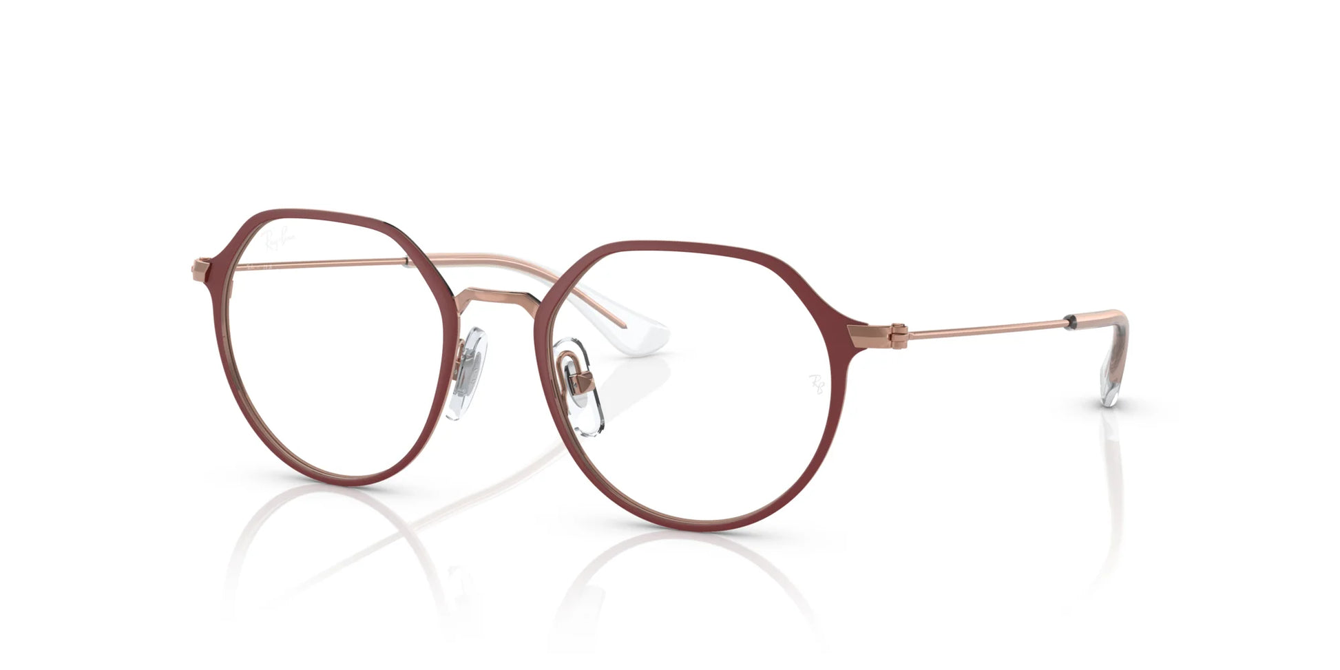 Ray-Ban RY1058 Eyeglasses Bordeaux On Rose Gold / Clear