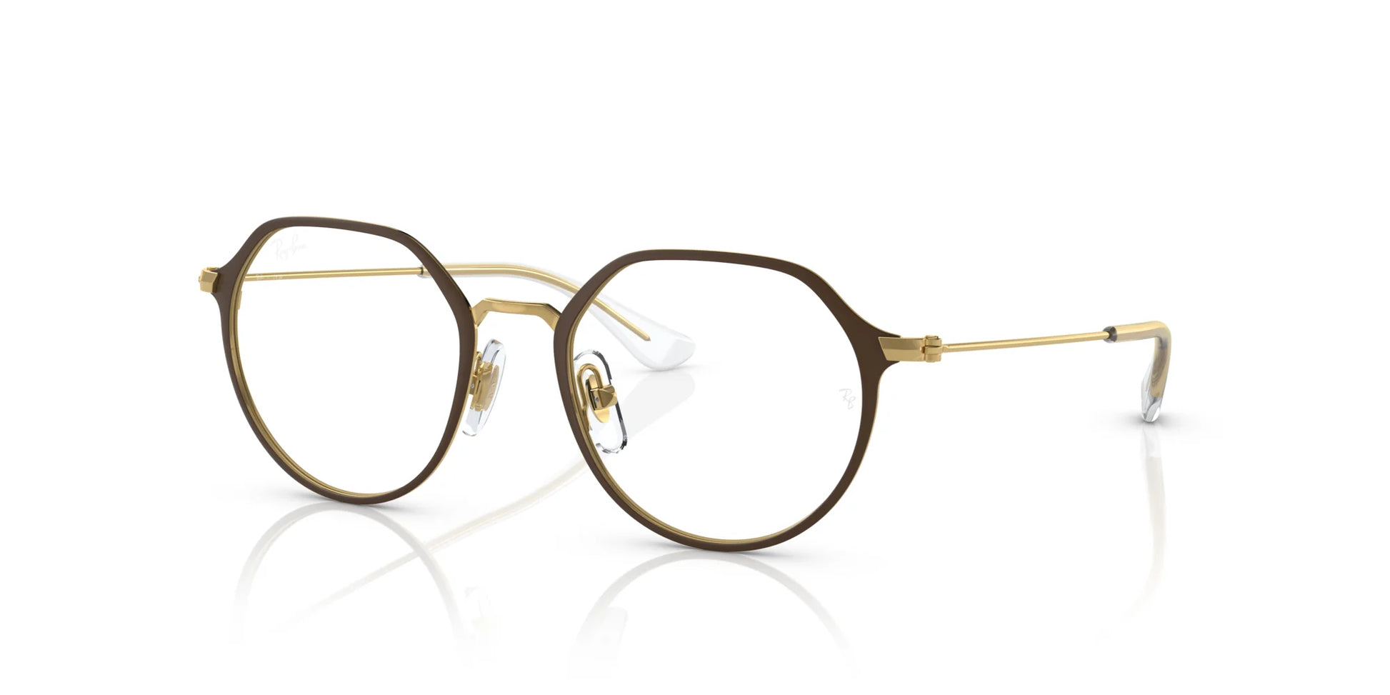 Ray-Ban RY1058 Eyeglasses Brown On Gold / Clear