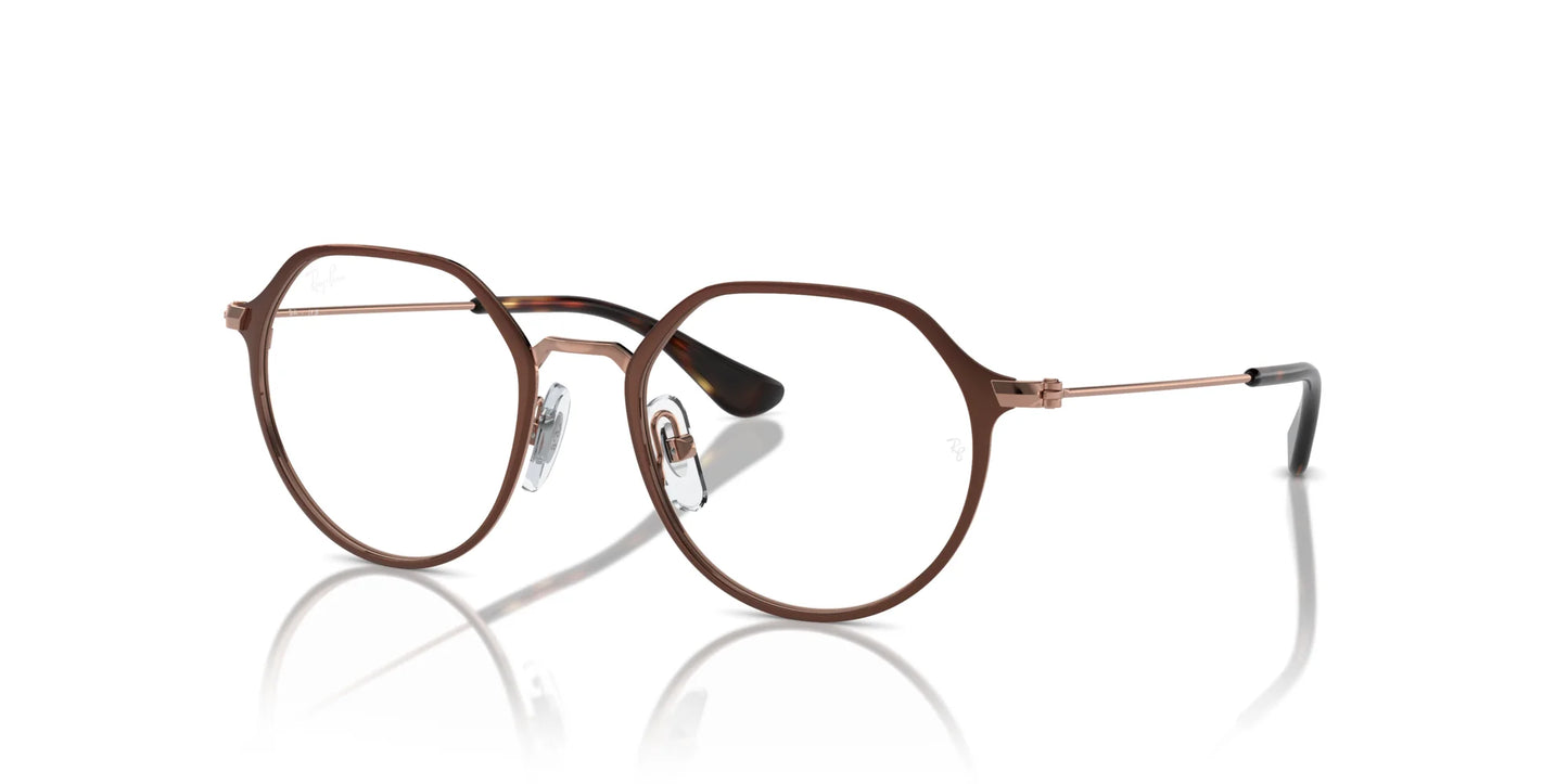 Ray-Ban RY1058 Eyeglasses Brown On Rose Gold / Clear