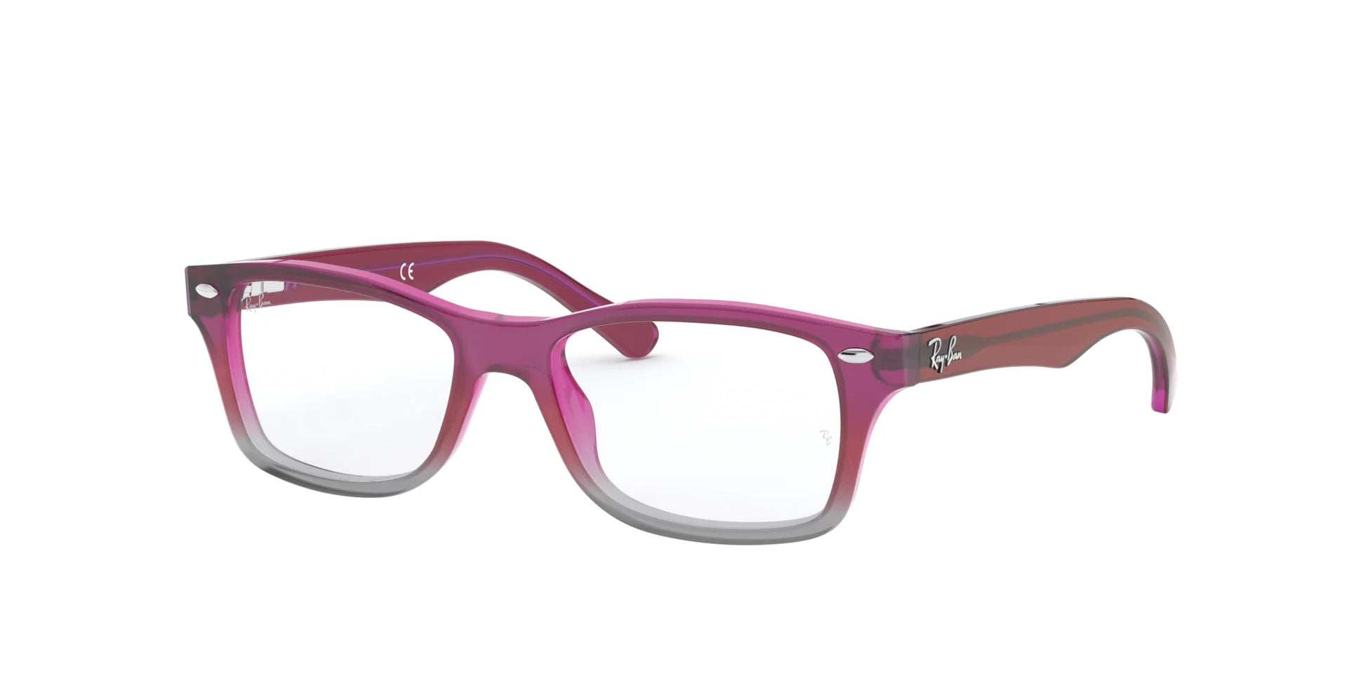 Ray-Ban RY1531 Eyeglasses Fuxia On Grey / Clear