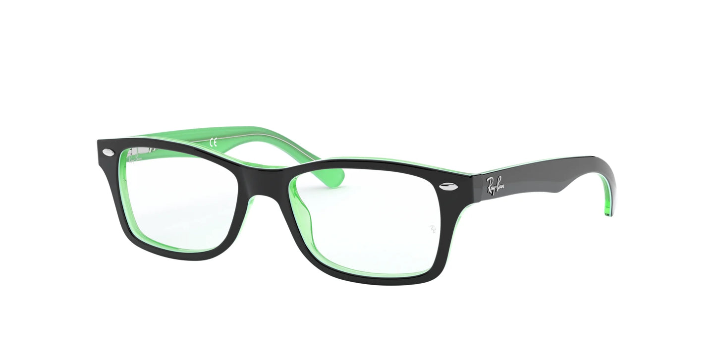 Ray-Ban RY1531 Eyeglasses Black On Green / Clear