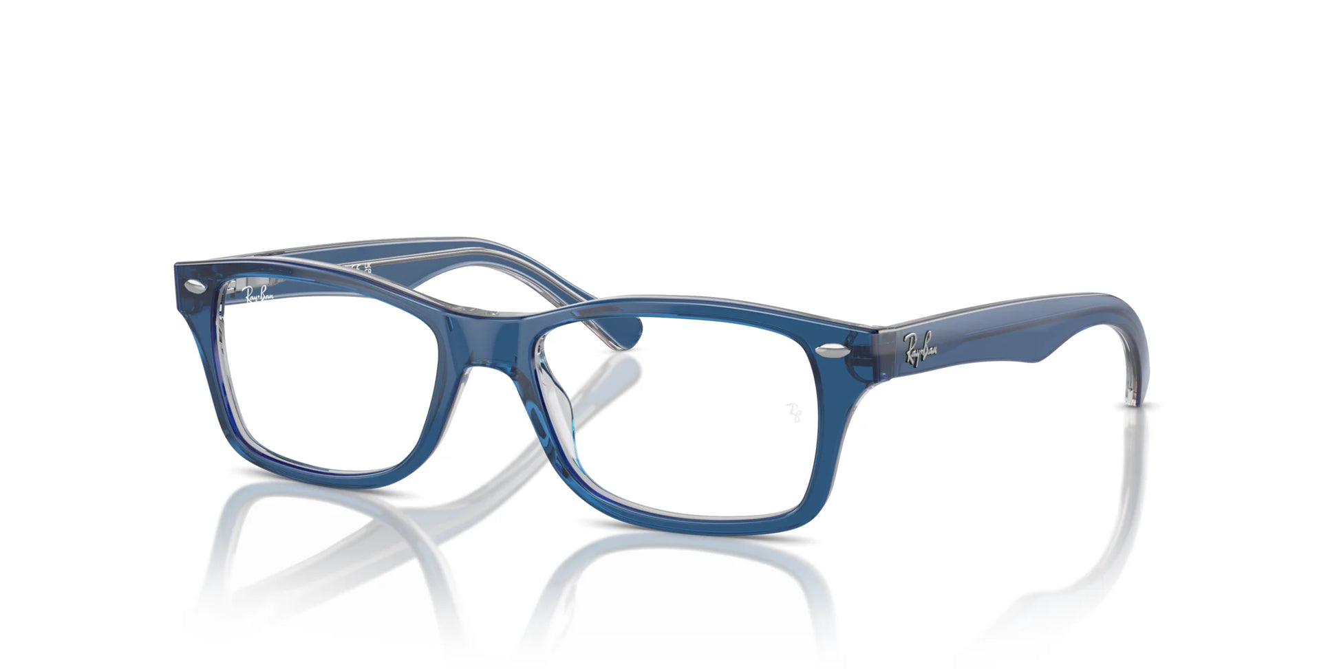 Ray-Ban RY1531 Eyeglasses Top Dark Blue & Brown & Light Grey / Clear