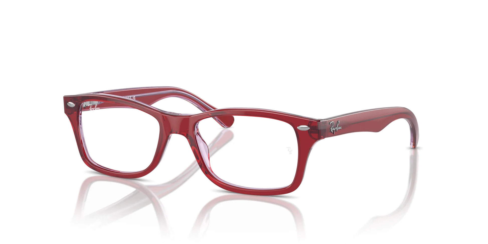 Ray-Ban RY1531 Eyeglasses Top Red & Orange & Light Purple / Clear
