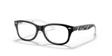 Ray-Ban RY1544 Eyeglasses Black On White / Clear