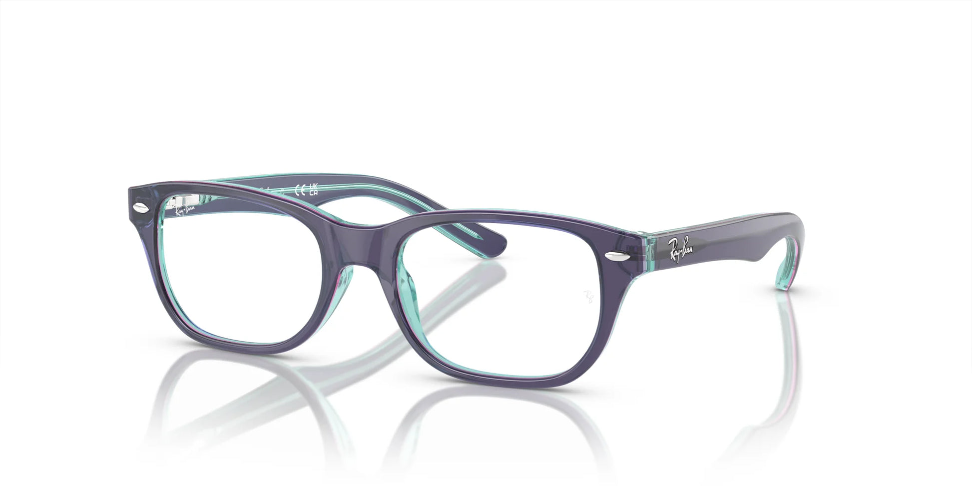 Ray-Ban RY1555 Eyeglasses Top Blue & Violet & Light Blue