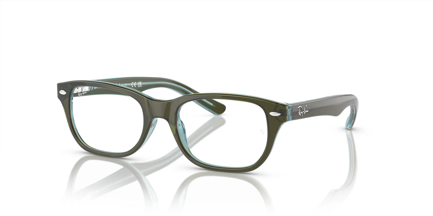 Ray-Ban RY1555 Eyeglasses Top Green & Orange & Light Blue