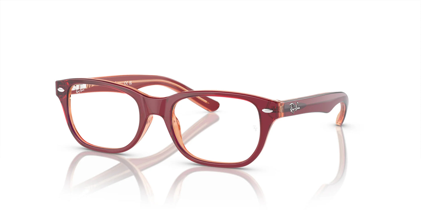 Ray-Ban RY1555F Eyeglasses Top Red & Violet & Orange