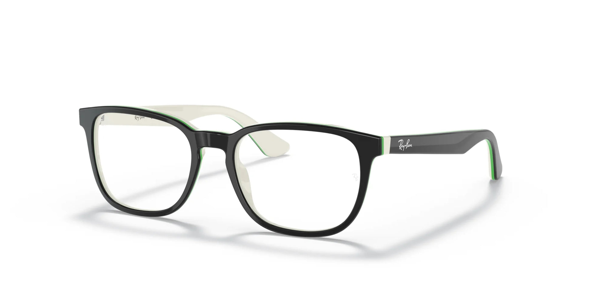 Ray-Ban RY1592 Eyeglasses Black On White / Clear
