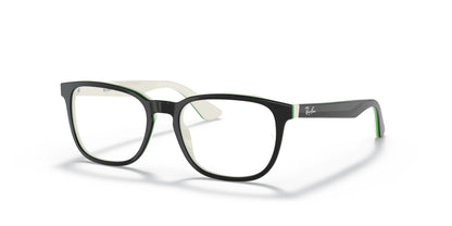 Ray-Ban RY1592 Eyeglasses Black On White / Clear