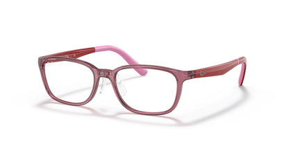 Ray-Ban RY1617D Eyeglasses Dark Transparent Pink / Clear