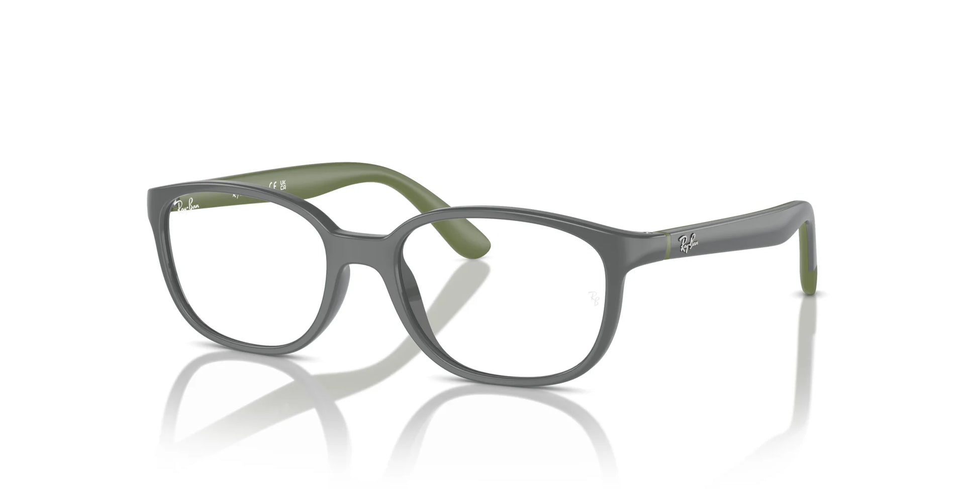 Ray-Ban RY1632 Eyeglasses Dark Grey On Green / Clear