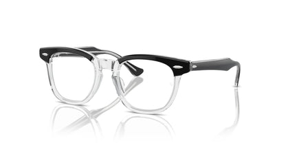 Ray-Ban RY9098V Eyeglasses Black On Transparent / Clear
