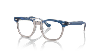 Ray-Ban RY9098V Eyeglasses Top Dark Blue & Brown & Light Grey / Clear