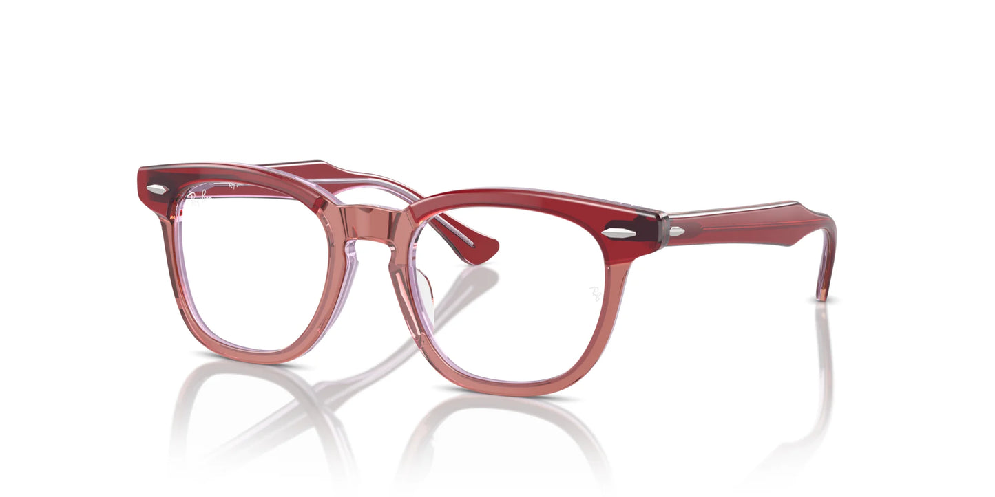 Ray-Ban RY9098V Eyeglasses Top Red & Orange & Light Purple / Clear