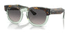 Ray-Ban MEGA HAWKEYE RB0298S Sunglasses | Size 53 / Havana On Transparent Green №1376M3 / Grey (Polarized) (2P 18.01%)