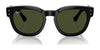 Ray-Ban MEGA HAWKEYE RB0298S Sunglasses | Size 53 / Black №901/31 / Green (3N 13.2%)