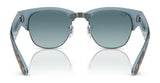 The Ray-Ban MEGA CLUBMASTER RB0316S sunglasses feature gradient lenses and tortoiseshell arms for a contemporary style and are prescription-ready when viewed from the front.