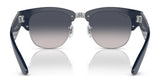 The Ray-Ban MEGA CLUBMASTER RB0316S sunglasses boast a stylish front view, featuring gradient lenses and sleek black frames.