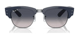 Ray-Ban MEGA CLUBMASTER RB0316S sunglasses offer a modern look with dark gray lenses, black frames, and sleek metal accents.