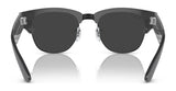 Ray-Ban MEGA CLUBMASTER RB0316S Sunglasses combine a contemporary eyewear twist with dark lenses and silver nose pads, are prescription-ready, and elegantly showcased on a white background.