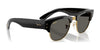 Ray-Ban MEGA CLUBMASTER RB0316S Sunglasses / Black On Gold №901/31 / G-15 Green (3N 13.2%) / Size 50