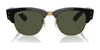Ray-Ban MEGA CLUBMASTER RB0316S Sunglasses / Black On Gold №901/31 / G-15 Green (3N 13.2%) / Size 50