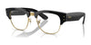 Ray-Ban MEGA CLUBMASTER RB0316S Eyeglasses / Black On Gold №901/GG / Clear/Blue (Photochromic) (3F 16.3%) / Size 50