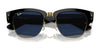 Ray-Ban MEGA CLUBMASTER RB0316S Eyeglasses / Black On Gold №901/GG / Clear/Blue (Photochromic) (3F 16.3%) / Size 50