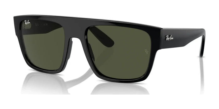 Ray-Ban DRIFTER RB0360S Sunglasses | Size 57 / Black №901/31 / Green (3N 13.2%)