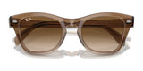 The Ray-Ban RB0707S sunglasses boast a classic square shape, an acetate frame, and gradient lenses in brown.