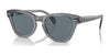 Ray-Ban RB0707SF Sunglasses | Size 53 / Transparent Grey №66413R / Dark Blue (Polarized) (3P 13.7%)