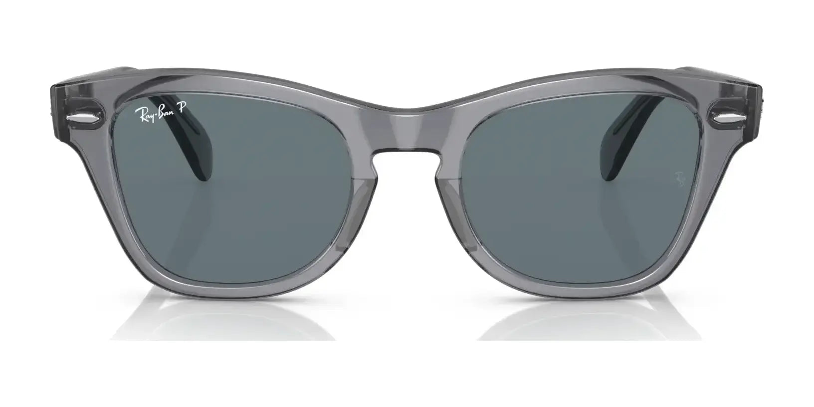 The Ray-Ban RB0707SF sunglasses, size 53, feature an acetate frame and dark lenses providing superior UV protection, all showcased against a clean white background.