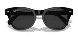 Ray-Ban RB0707SF Sunglasses, with an acetate frame and dark lenses, provide excellent UV protection on a white background.