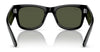 Ray-Ban MEGA WAYFARER RB0840S Sunglasses | Size 51 / Black №901/31 / Green (3N 13.2%)