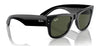 Ray-Ban MEGA WAYFARER RB0840S Sunglasses | Size 51 / Black №901/31 / Green (3N 13.2%)