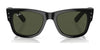 Ray-Ban MEGA WAYFARER RB0840S Sunglasses | Size 51 / Black №901/31 / Green (3N 13.2%)