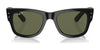 Ray-Ban MEGA WAYFARER RB0840S Sunglasses | Size 51 / Black №901/31 / Green (3N 13.2%)