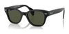 Ray-Ban RB0880SF Sunglasses | Size 53 / Black №901/31 / Green (3N 13.2%)