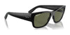 Ray-Ban CARLOS RB0947S Sunglasses | Size 56 / Black №901/31 / Green (3N 13.2%)