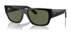 Ray-Ban CARLOS RB0947SF Sunglasses | Size 56 / Black №901/58 / Green (Polarized) (3P 11%)