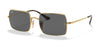 Ray-Ban RECTANGLE RB1969 Sunglasses | Size 54 / Arista Gold №9150B1 / Dark Grey (3N 15.30%)