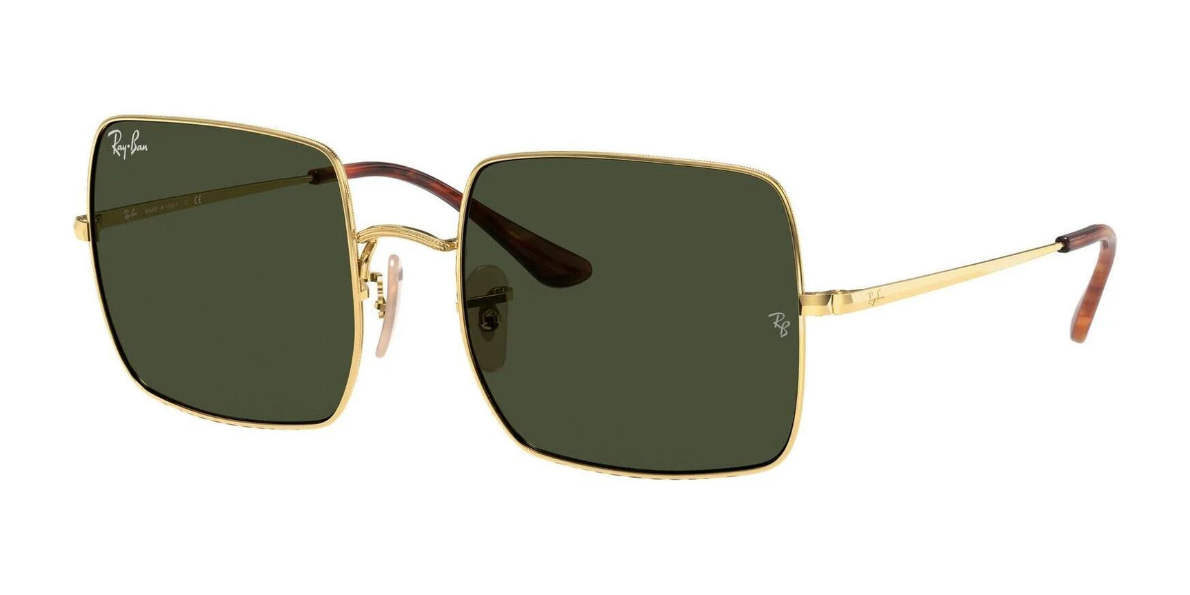 Ray-Ban SQUARE RB1971 Sunglasses Arista Gold / G-15 Green