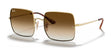Ray-Ban SQUARE RB1971 Sunglasses Arista Gold / Light Brown Gradient