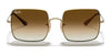 Ray-Ban SQUARE RB1971 Sunglasses | Size 54 / Arista Gold №914751 / Light Brown Gradient (2N 30.5%)