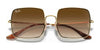 Ray-Ban SQUARE RB1971 Sunglasses | Size 54 / Arista Gold №914751 / Light Brown Gradient (2N 30.5%)