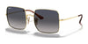 Ray-Ban SQUARE RB1971 Sunglasses | Size 54 / Arista Gold №914778 / Blue/Grey (Polarized) (3P 14%)