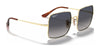 Ray-Ban SQUARE RB1971 Sunglasses | Size 54 / Arista Gold №914751 / Light Brown Gradient (2N 30.5%)